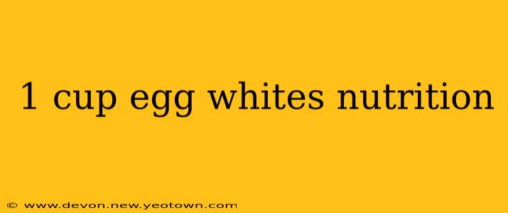 1 cup egg whites nutrition