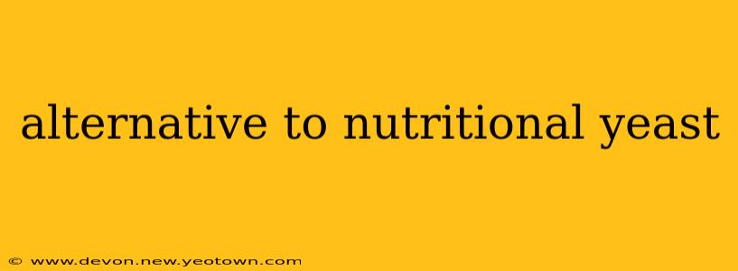 alternative to nutritional yeast