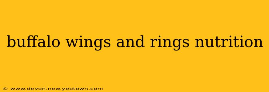 buffalo wings and rings nutrition
