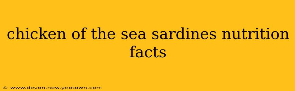 chicken of the sea sardines nutrition facts