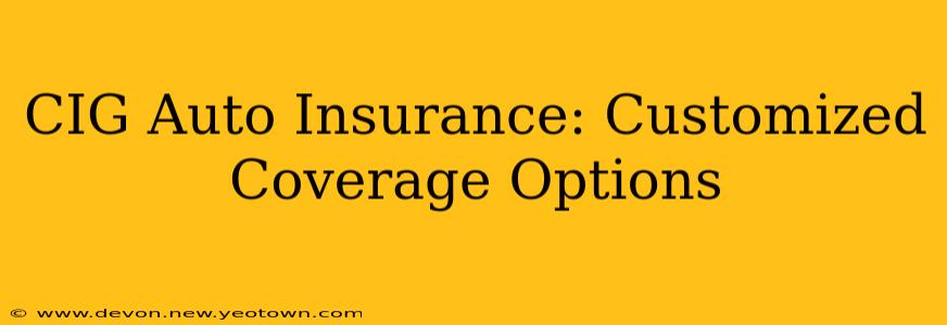 CIG Auto Insurance: Customized Coverage Options