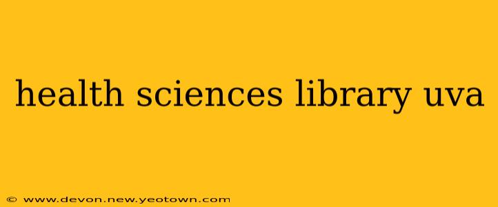health sciences library uva