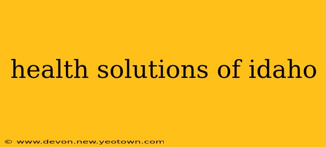 health solutions of idaho