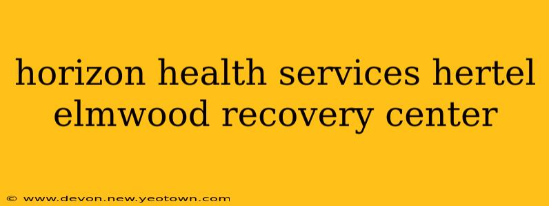 horizon health services hertel elmwood recovery center