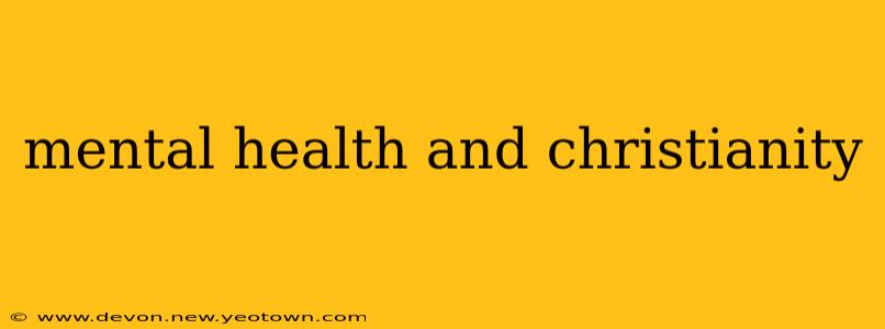 mental health and christianity