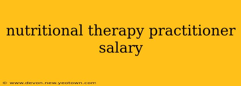 nutritional therapy practitioner salary