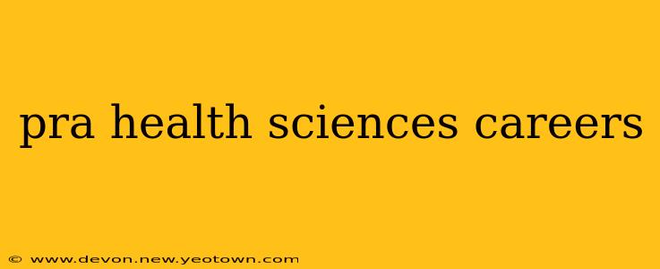 pra health sciences careers