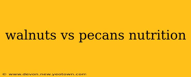 walnuts vs pecans nutrition