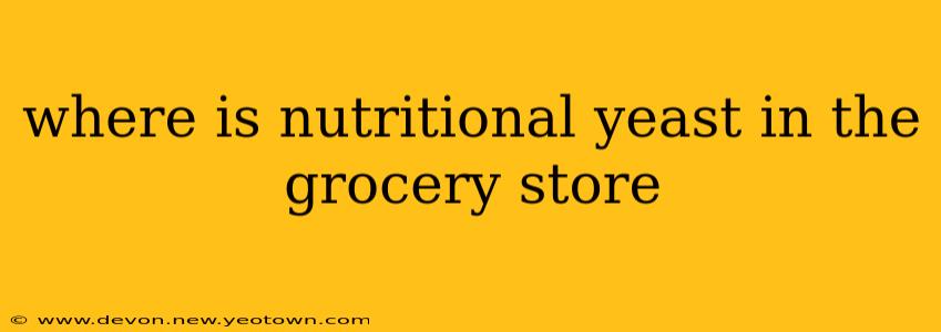 where is nutritional yeast in the grocery store