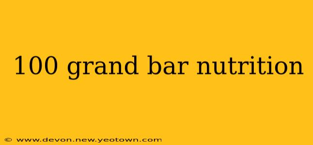 100 grand bar nutrition