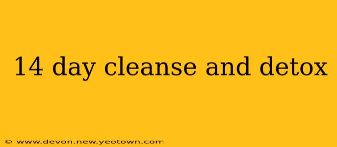 14 day cleanse and detox