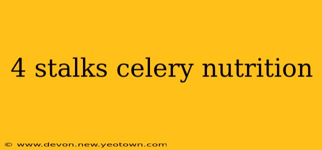 4 stalks celery nutrition