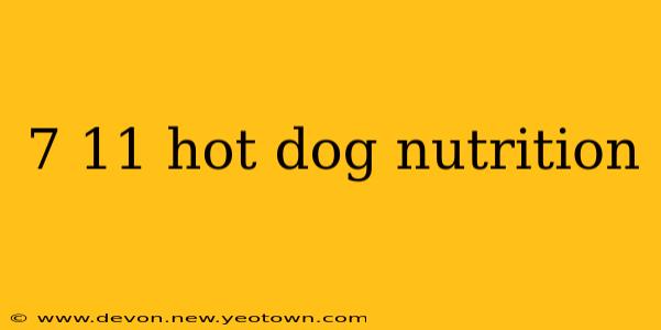 7 11 hot dog nutrition