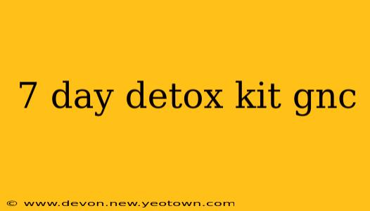 7 day detox kit gnc