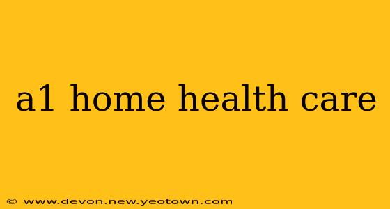 a1 home health care