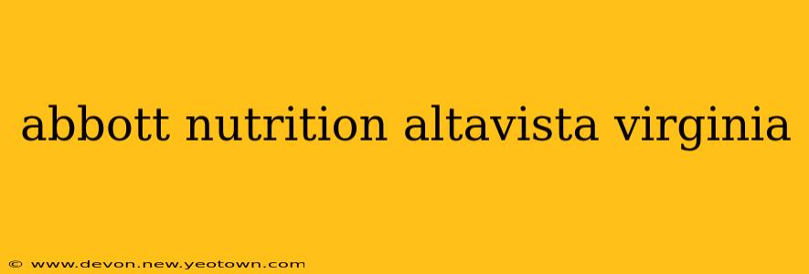 abbott nutrition altavista virginia