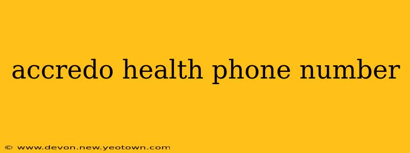 accredo health phone number