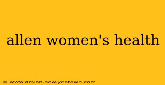 allen women's health
