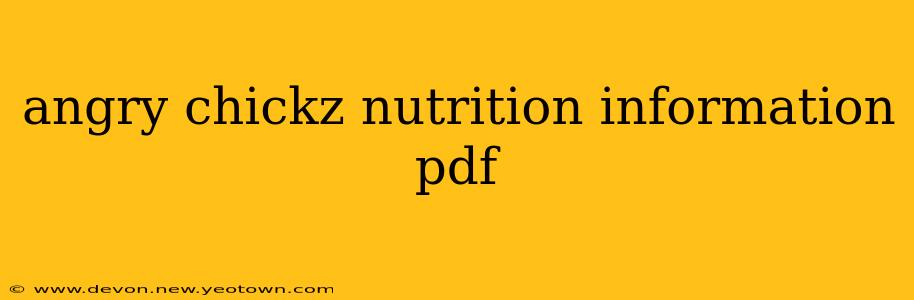angry chickz nutrition information pdf