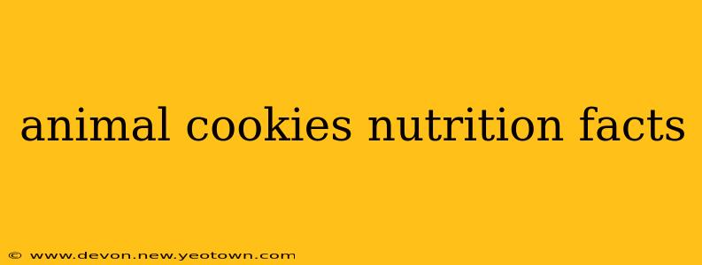 animal cookies nutrition facts