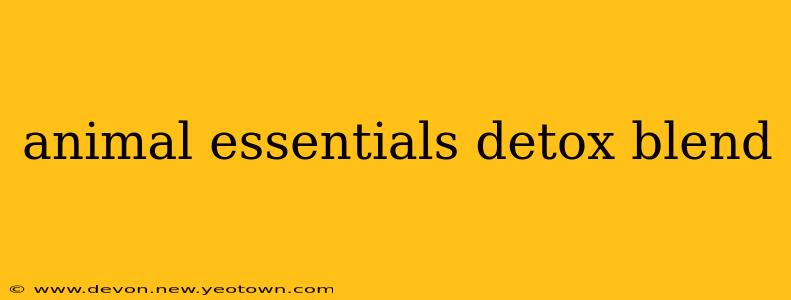 animal essentials detox blend