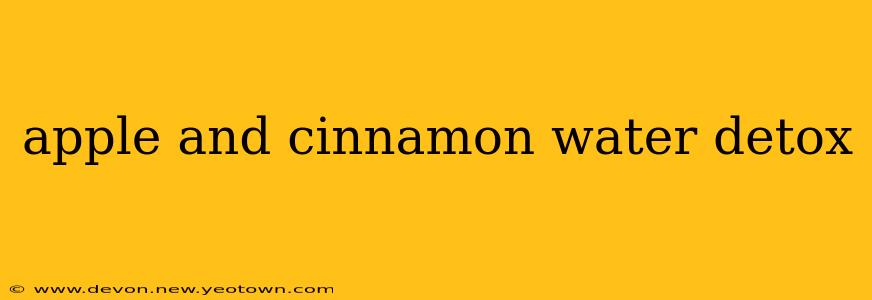 apple and cinnamon water detox