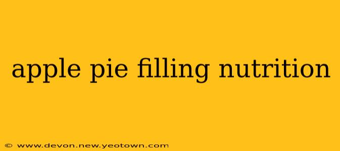 apple pie filling nutrition