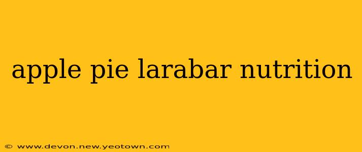 apple pie larabar nutrition