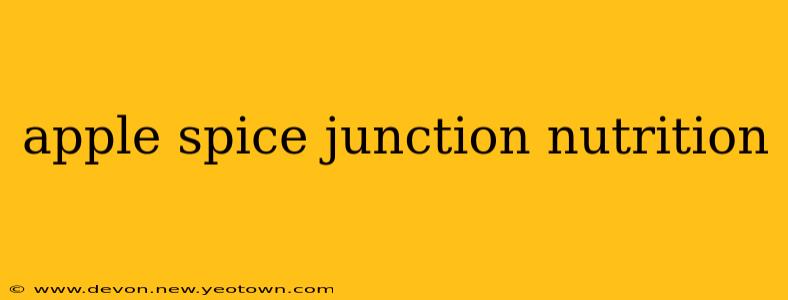 apple spice junction nutrition