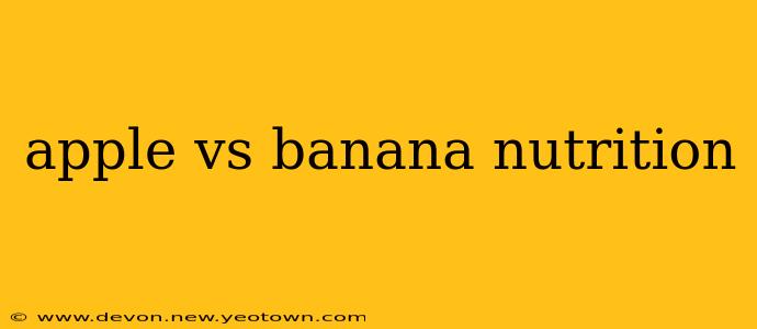 apple vs banana nutrition