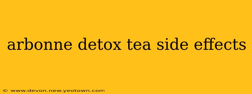 arbonne detox tea side effects
