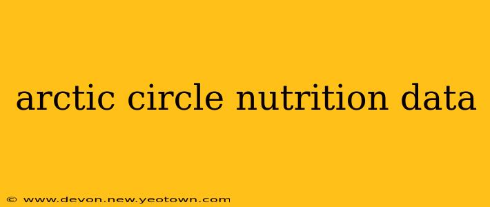 arctic circle nutrition data