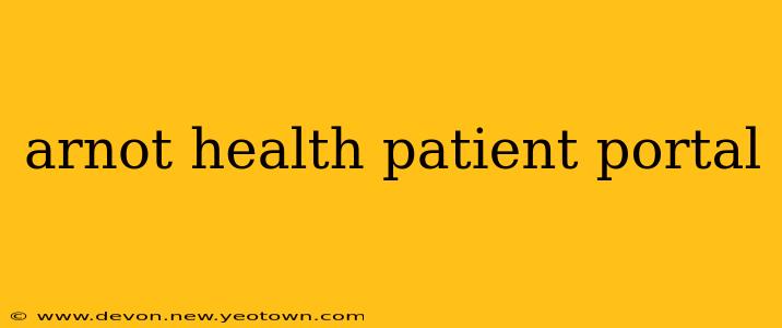 arnot health patient portal