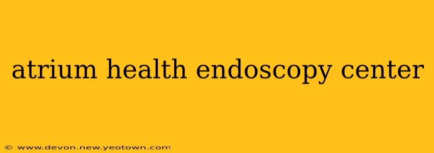 atrium health endoscopy center