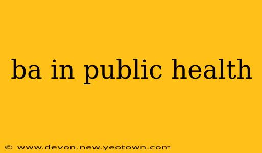 ba in public health