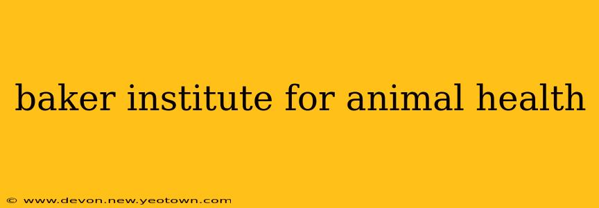baker institute for animal health