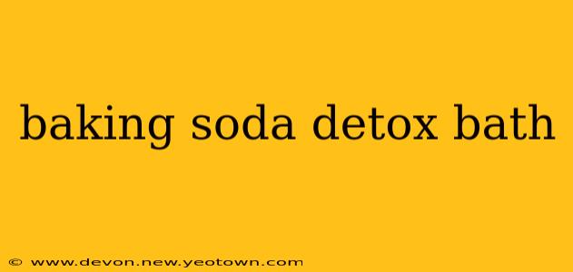 baking soda detox bath