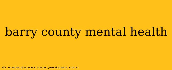 barry county mental health