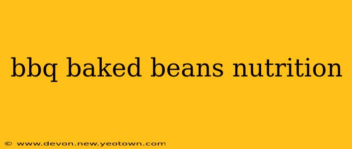 bbq baked beans nutrition