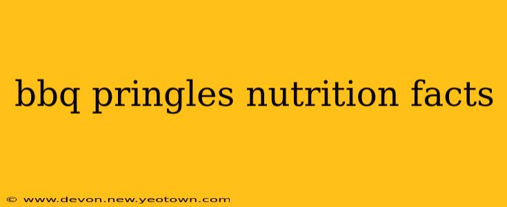 bbq pringles nutrition facts