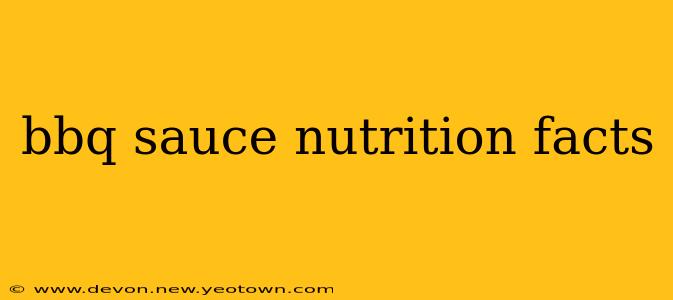 bbq sauce nutrition facts