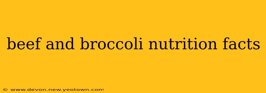 beef and broccoli nutrition facts