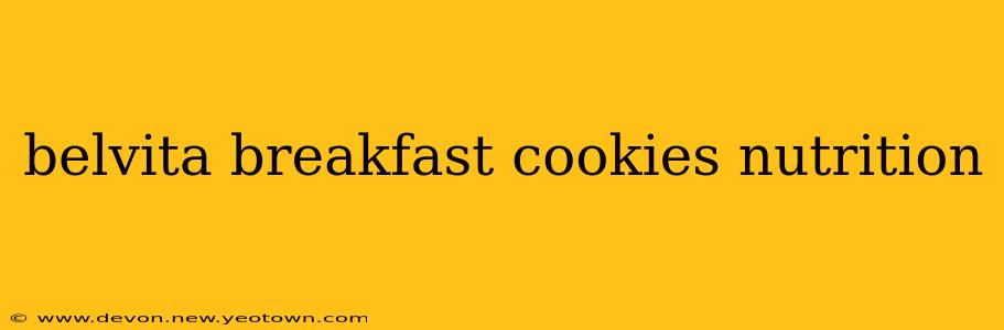 belvita breakfast cookies nutrition