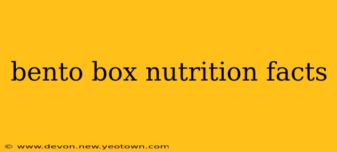 bento box nutrition facts