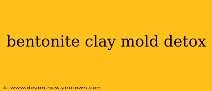 bentonite clay mold detox