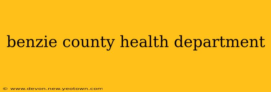 benzie county health department