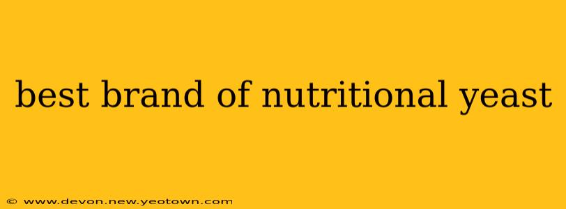 best brand of nutritional yeast