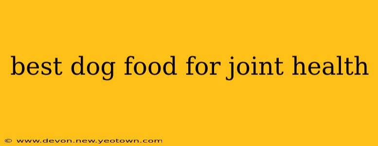 best dog food for joint health