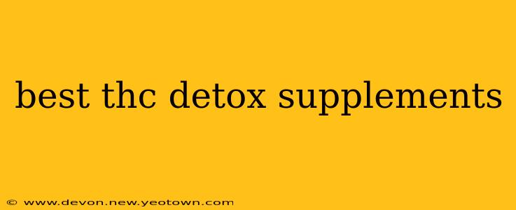 best thc detox supplements