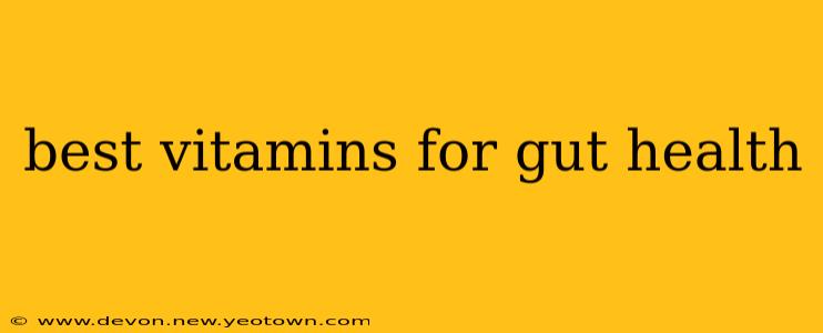 best vitamins for gut health